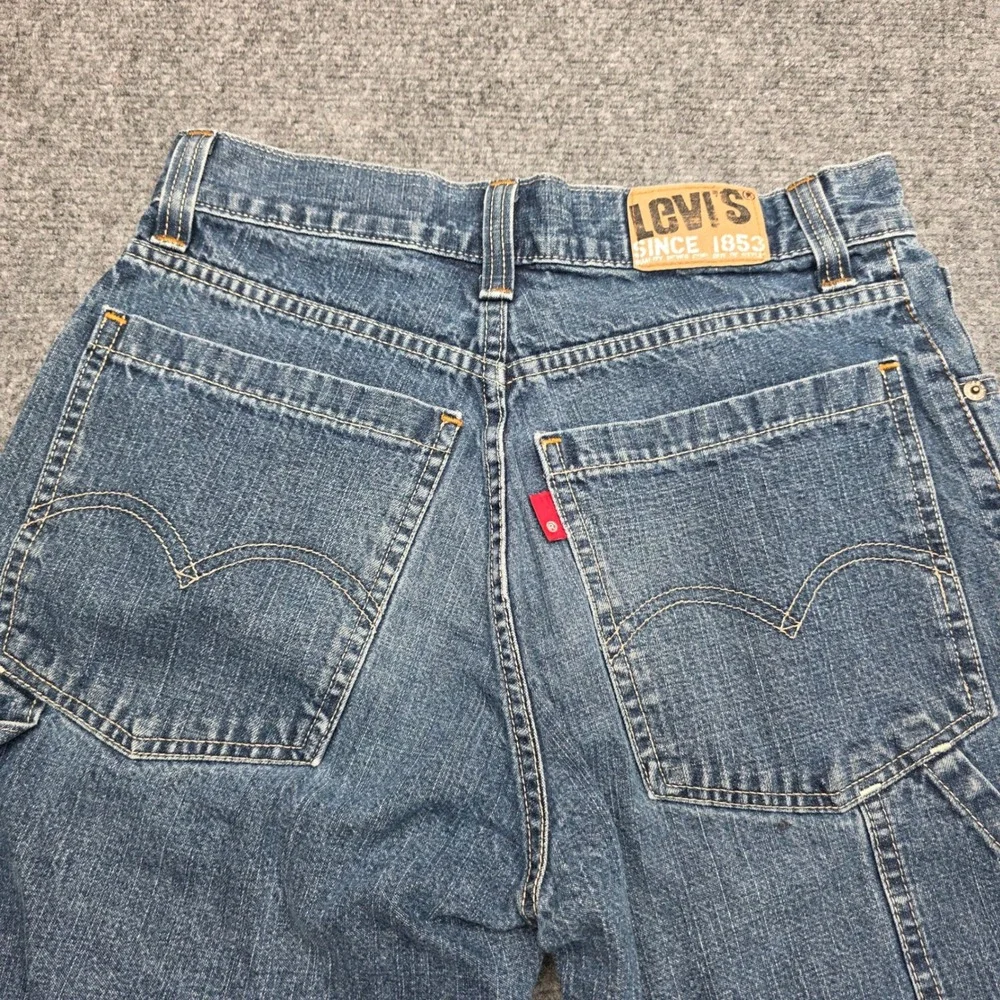 Levis Workwear Carpenter Denim Shorts Boys 14 Regular Blue Medium Wash Carpenter